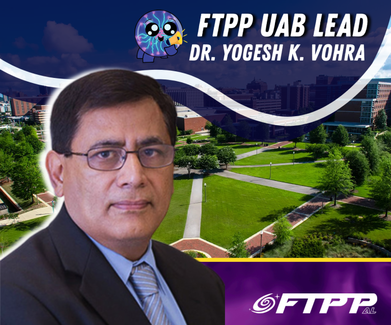 Dr. Yogesh K. Vohra graphic with caption "FTPP UAB LEAD"